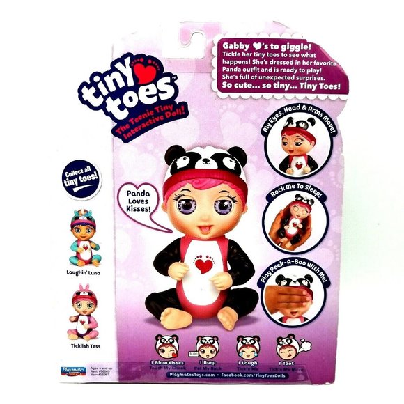 Tiny Toes Teenie Tiny Interactive Doll Panda Gigglin' Gabby Talks Moves NEW - Picture 3 of 7